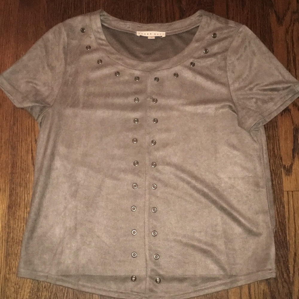 Blush Noir brown suede shirt